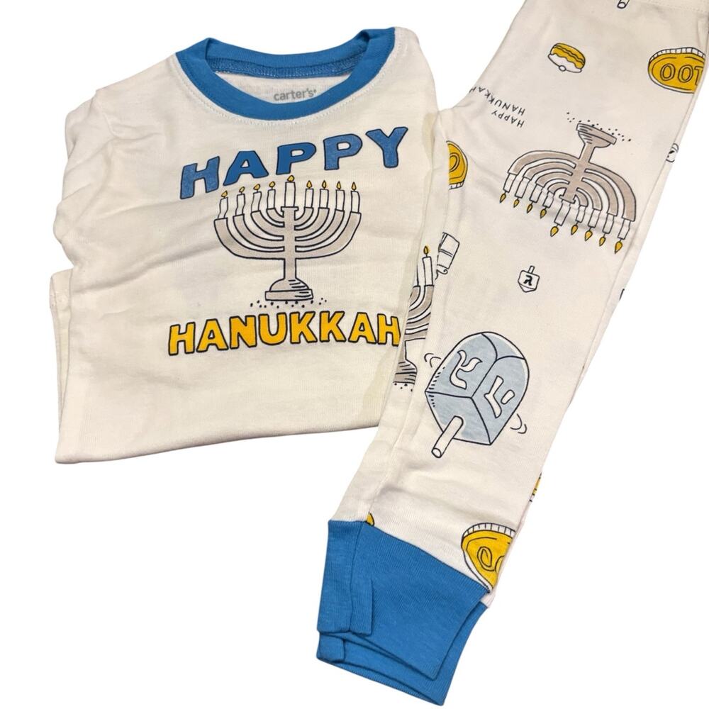 Carters NWT 24M 2 pc Hanukkah pajamas